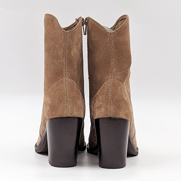 Jeffrey Campbell Women Jolena Natural Suede Western Pointy Boots size 6 - Picture 8 of 12